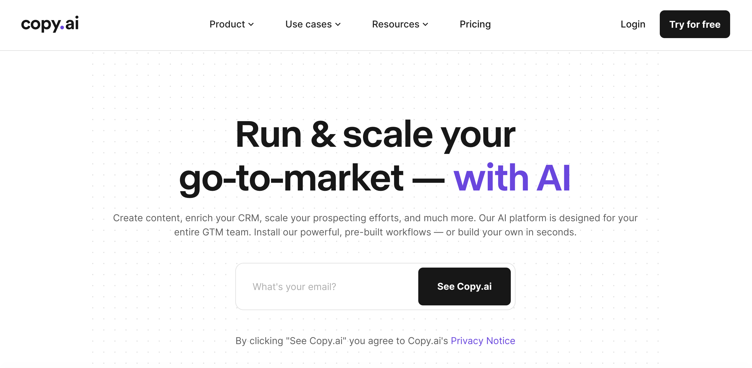 Copy.ai – AI-Powered GTM Platform