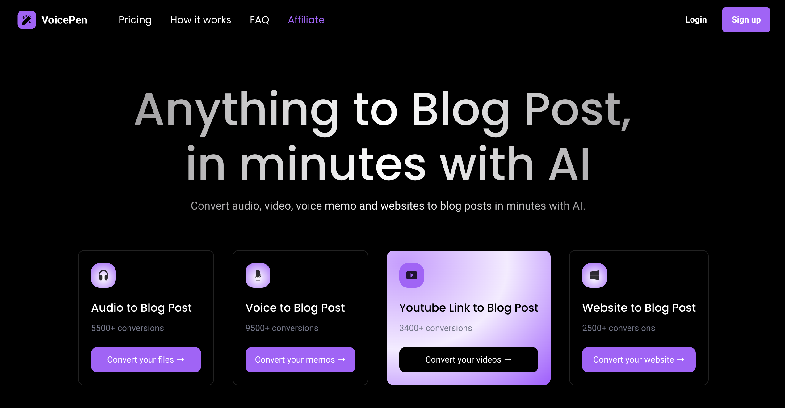 Voicepen – AI Blog Post Generator