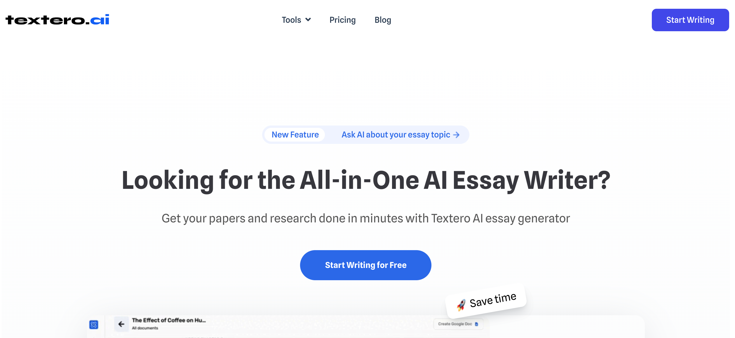 Textero.ai – AI Essay Writer