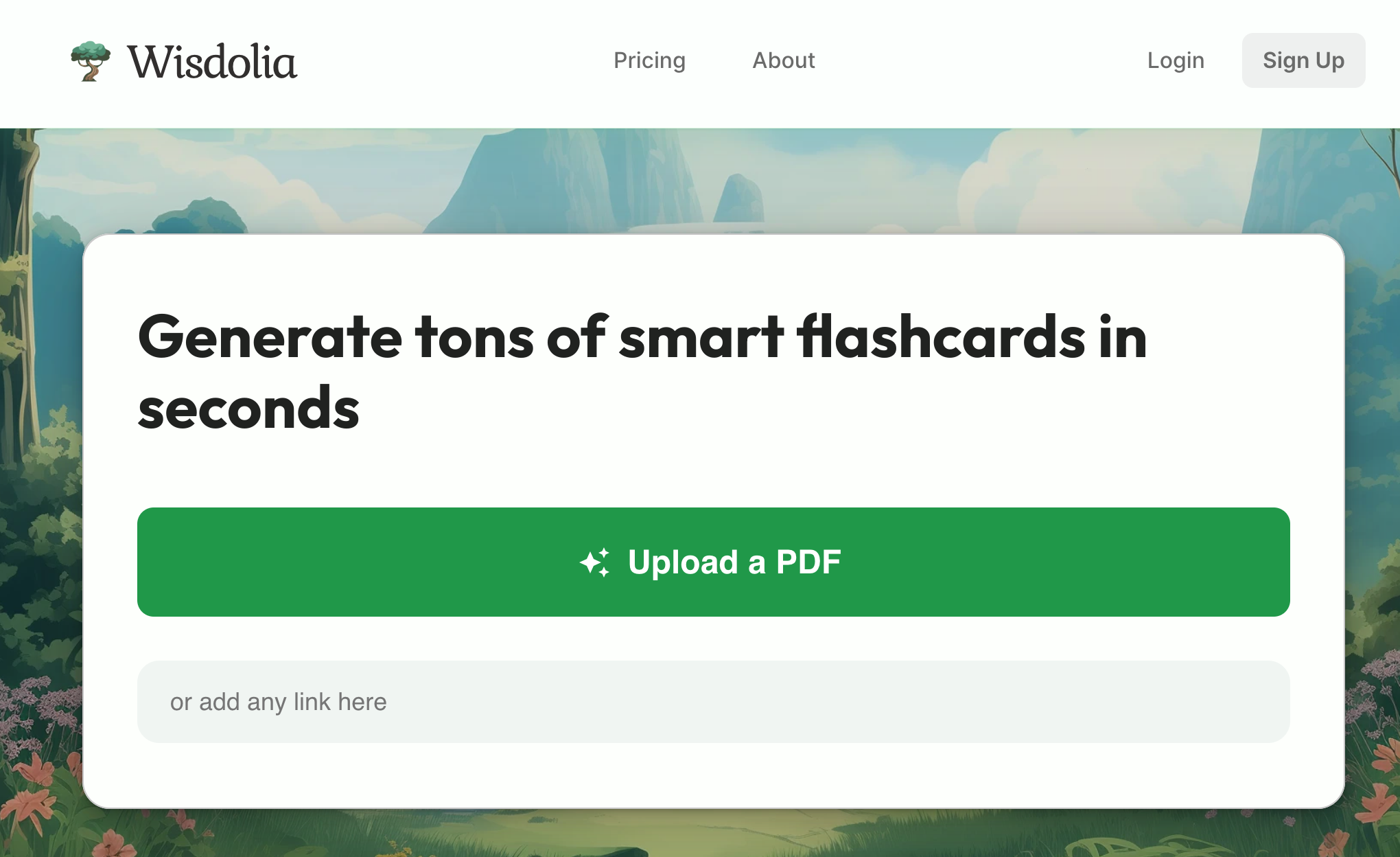 Wisdolia - Generate Flashcards in Seconds